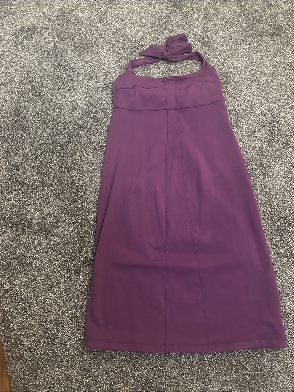 Athleta Purple Halter Neck Midi Dress